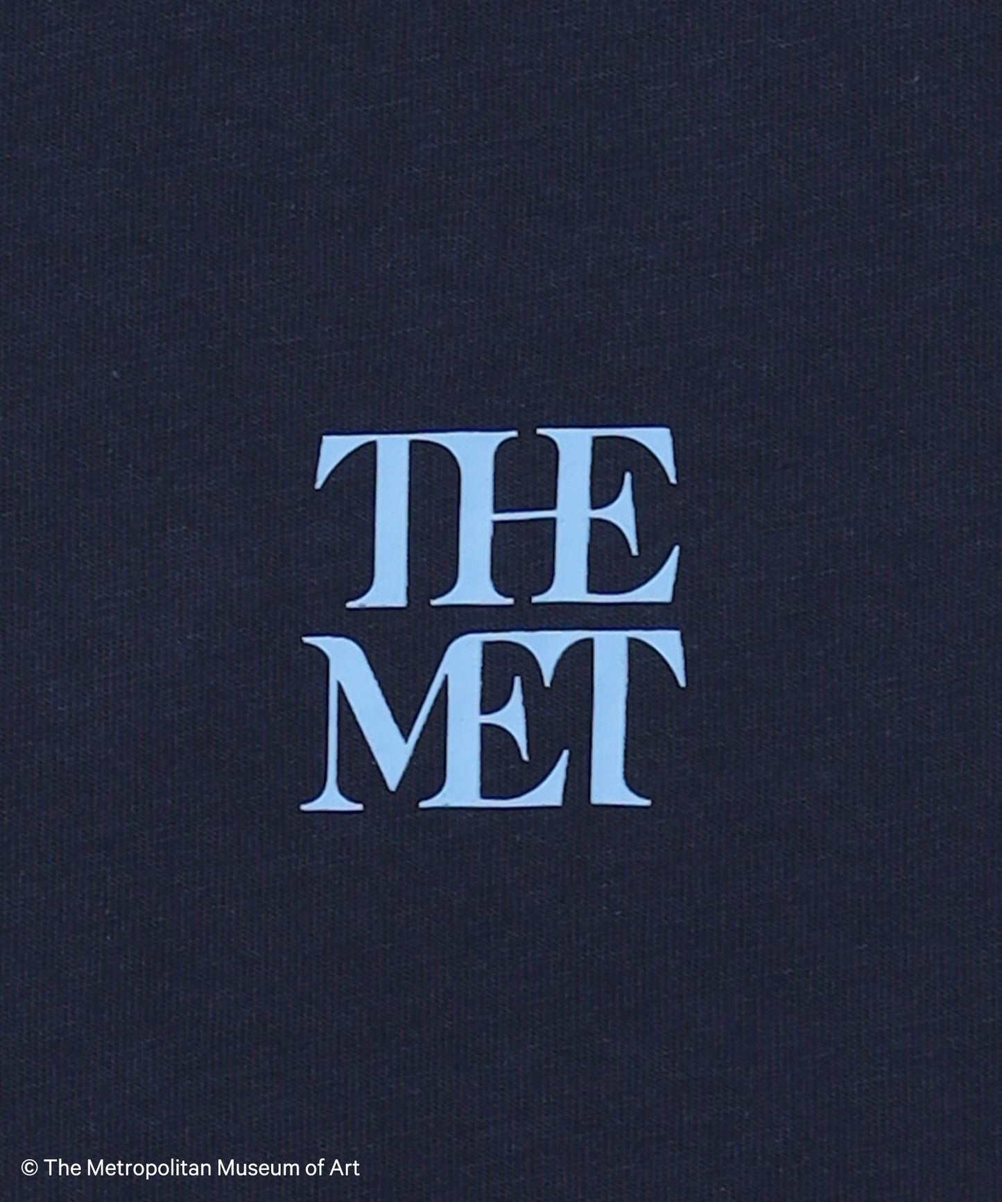 The MetワンポイントTシャツ / メトロポリタン美術館 半袖 クルーネック プリント ワンポイント ネイビー