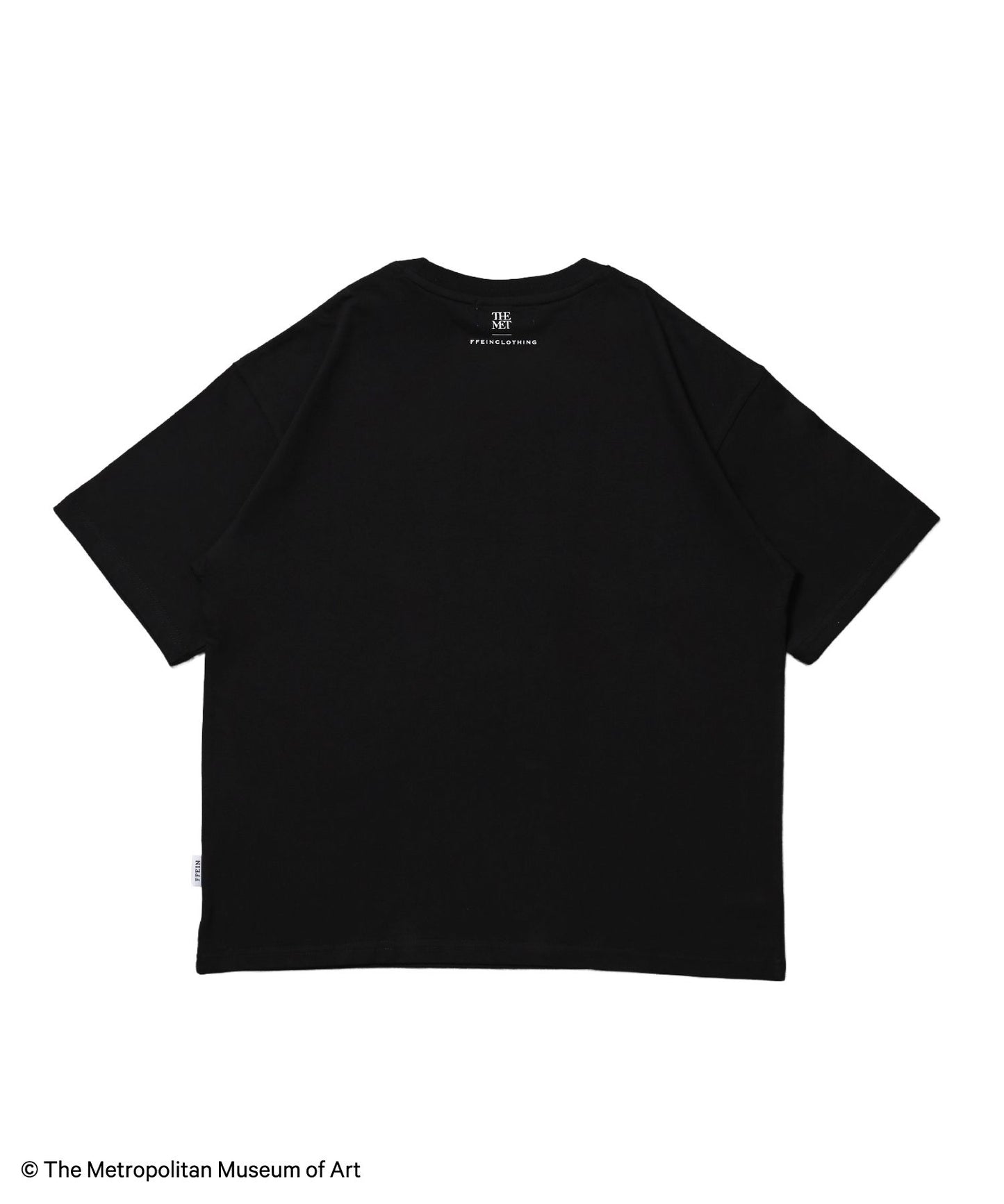 The Met小文字グラフィックTシャツ / メトロポリタン美術館 半袖 クルーネック プリント ワンポイント ブラック