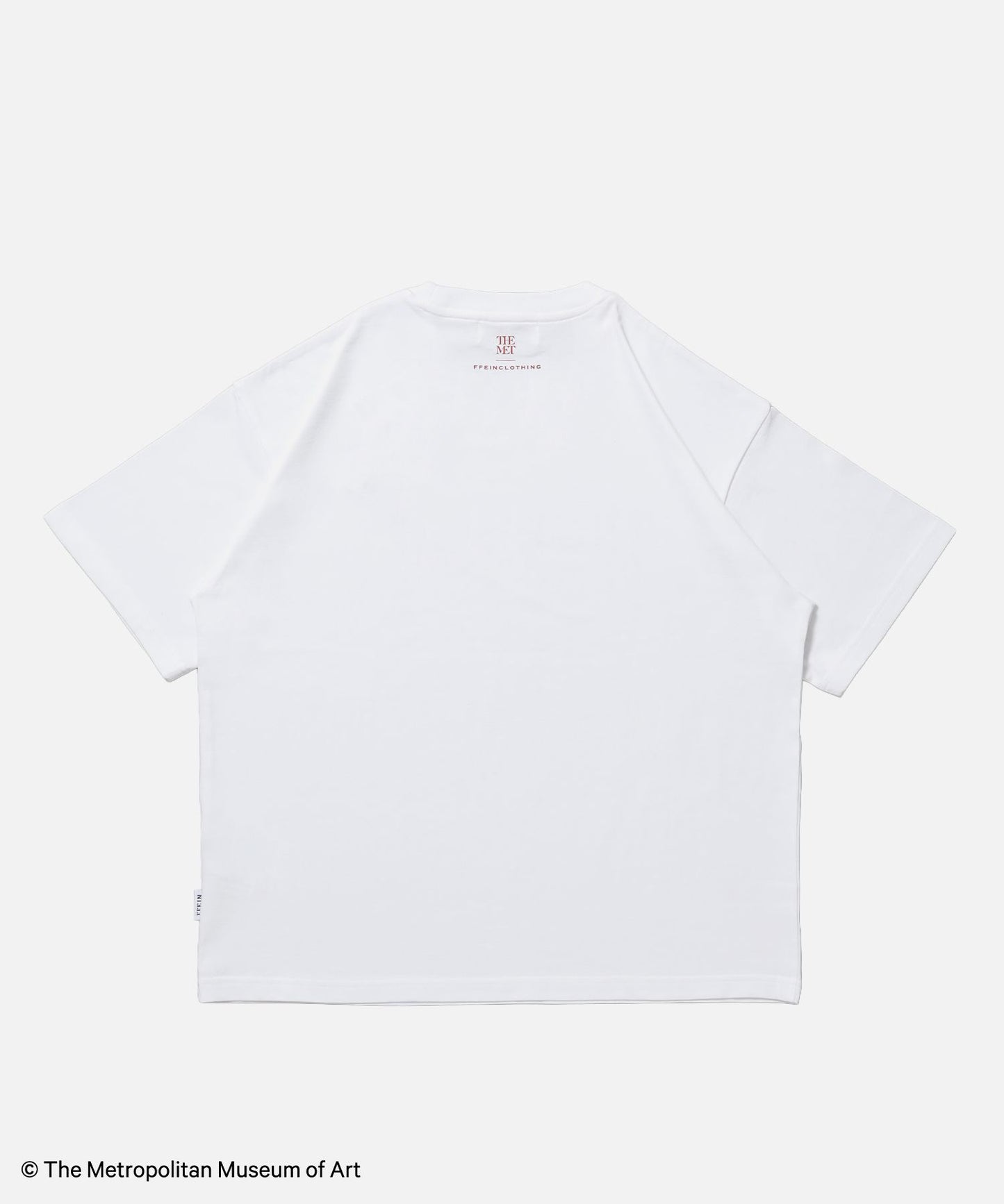 The Met小文字グラフィックTシャツ / メトロポリタン美術館 半袖 クルーネック プリント ワンポイント ホワイト