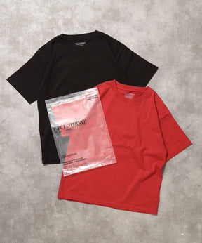 「ラフに着てもサマになる、太リブベーシックTシャツ」カラバリ太リブベーシックTシャツ ブラック