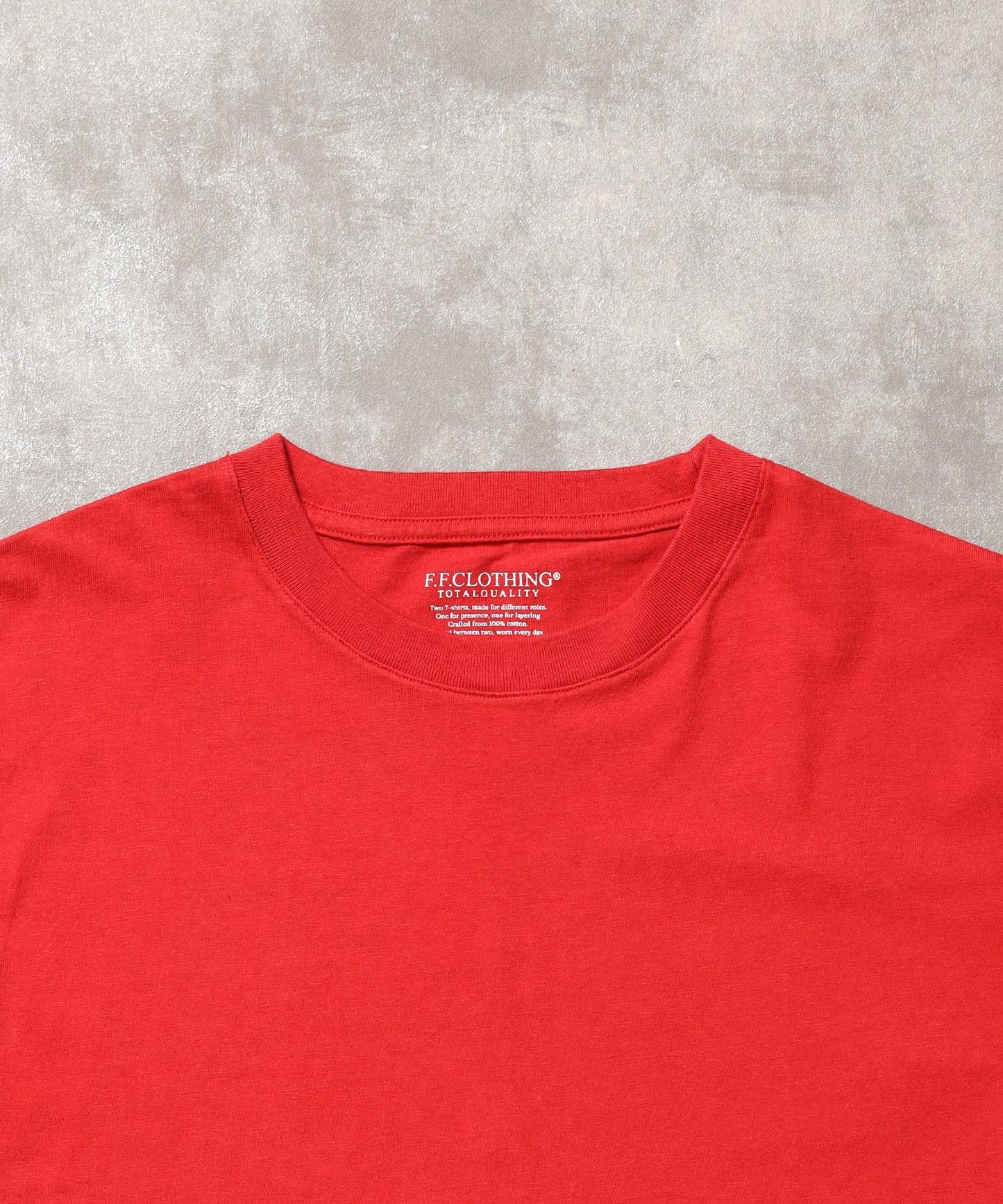 「ラフに着てもサマになる、太リブベーシックTシャツ」カラバリ太リブベーシックTシャツ ブラック