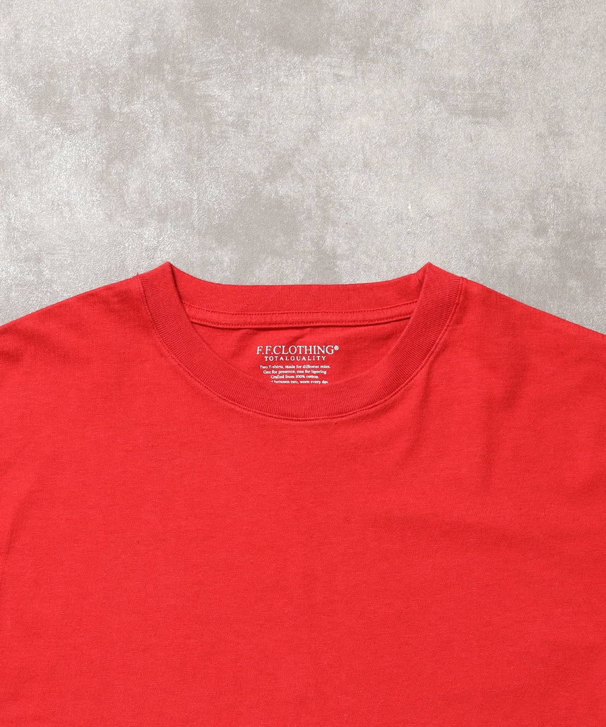 「ラフに着てもサマになる、太リブベーシックTシャツ」カラバリ太リブベーシックTシャツ ブラック
