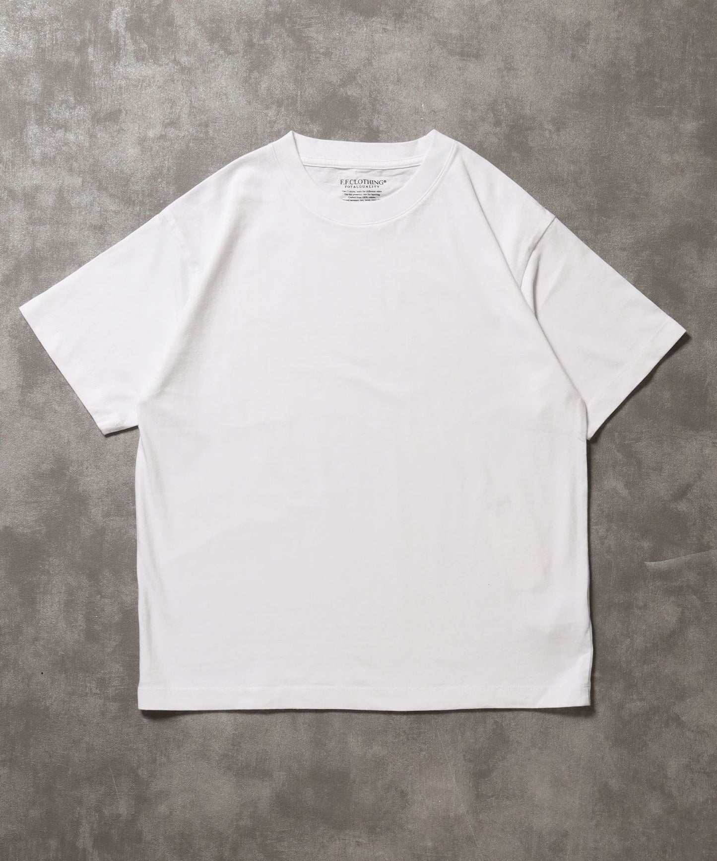 【FFEIN(フェイン)】「ラフに着てもサマになる、太リブベーシックTシャツ」カラバリ太リブベーシックTシャツ ホワイト