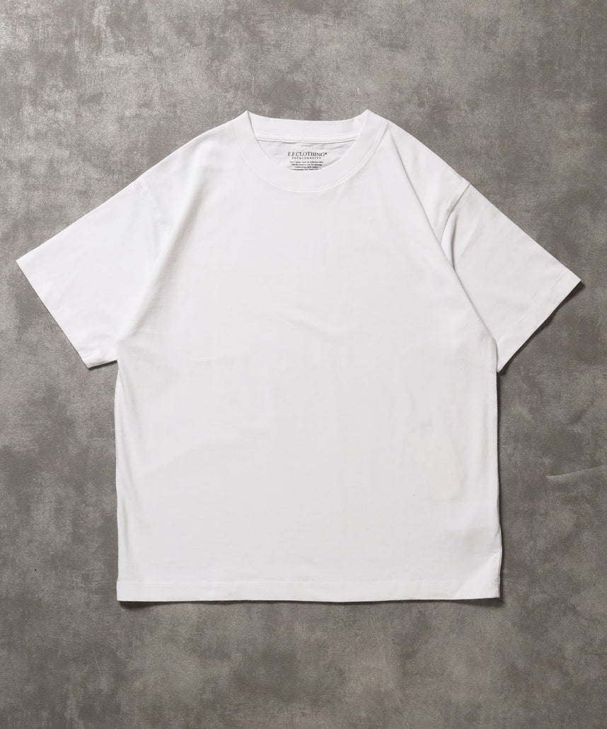 【FFEIN(フェイン)】「ラフに着てもサマになる、太リブベーシックTシャツ」カラバリ太リブベーシックTシャツ ホワイト