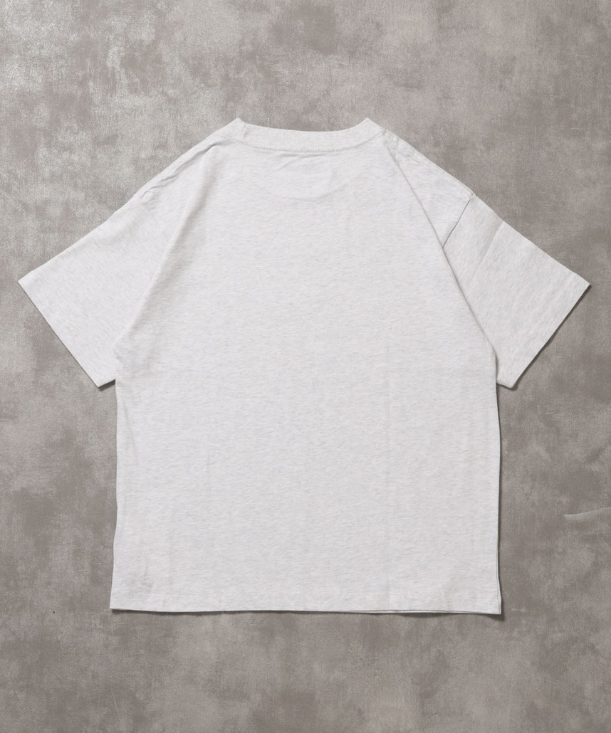 「ラフに着てもサマになる、太リブベーシックTシャツ」カラバリ太リブベーシックTシャツ アッシュグレー