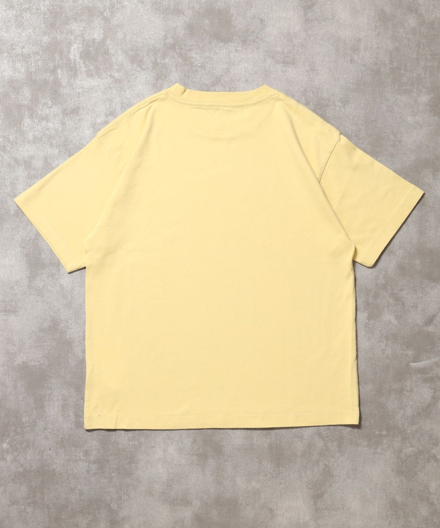 「ラフに着てもサマになる、太リブベーシックTシャツ」カラバリ太リブベーシックTシャツレモンイエロー