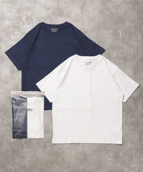 「FFEINらしいミニマルな着こなしを叶える」カラバリ細リブベーシックTシャツ【バイオウォッシュ】 アッシュグレー