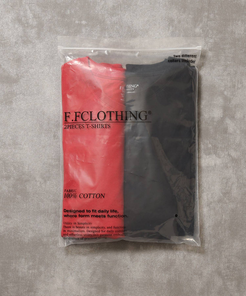 【FFEIN(フェイン)】「FFEINらしいミニマルな着こなしを叶える」カラバリ細リブベーシックTシャツ【バイオウォッシュ】 ブラック