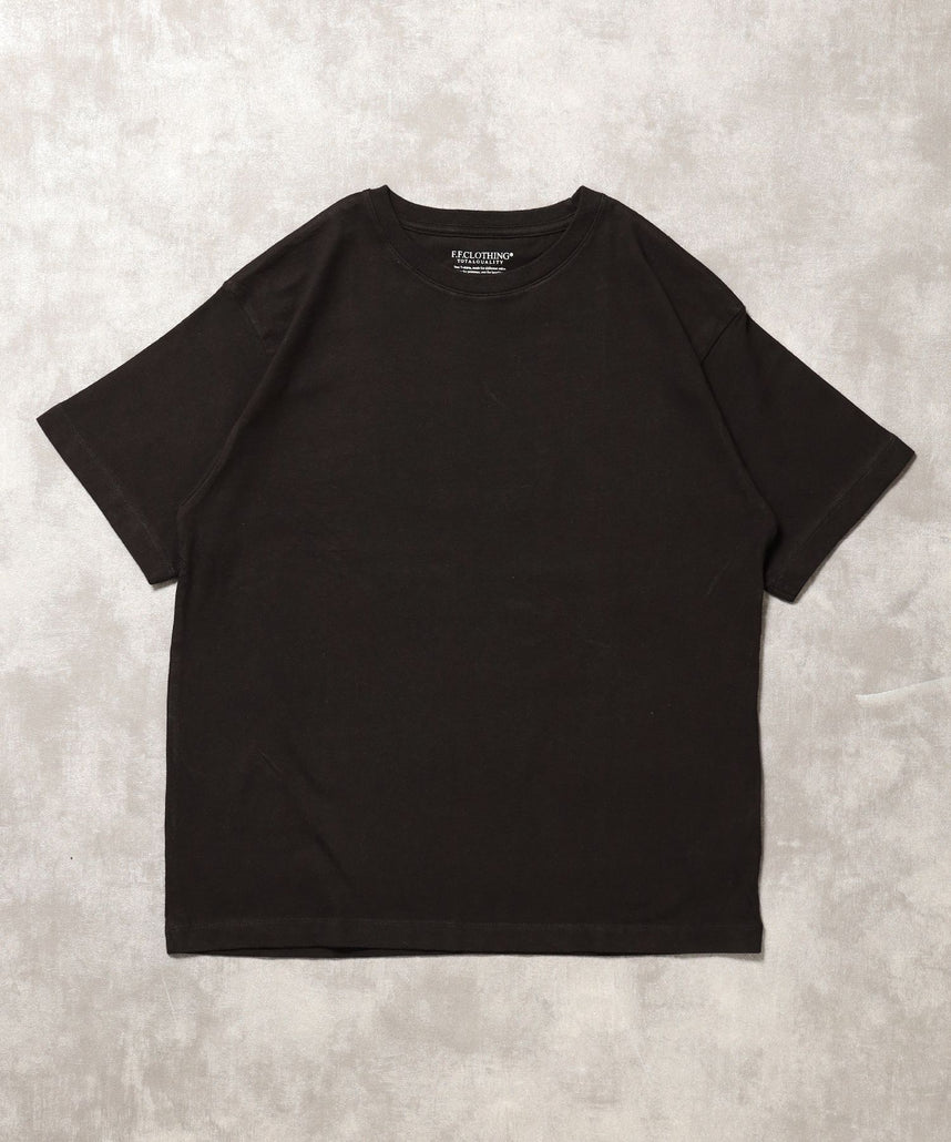 【FFEIN(フェイン)】「FFEINらしいミニマルな着こなしを叶える」カラバリ細リブベーシックTシャツ【バイオウォッシュ】 レモンイエロー