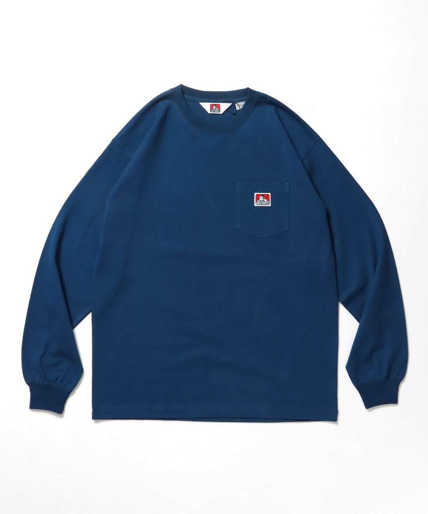 L/S POCKET TEE[REG] / ロンT 長袖 ワンポイント レギュラーサイズ ポケット ロイヤルブルー