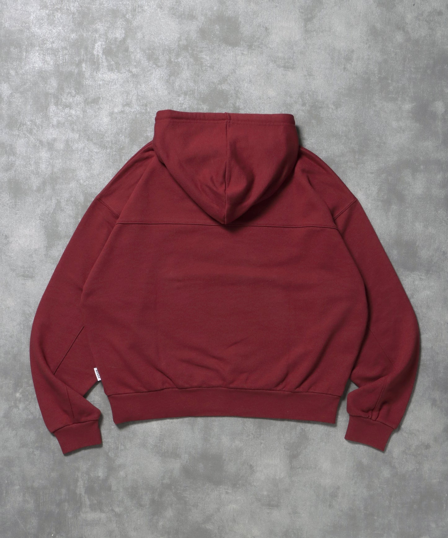 ヘビーウエイトメッセージプルパーカー / プルオーバー パーカー 裏毛 プリント フーディ ワイン