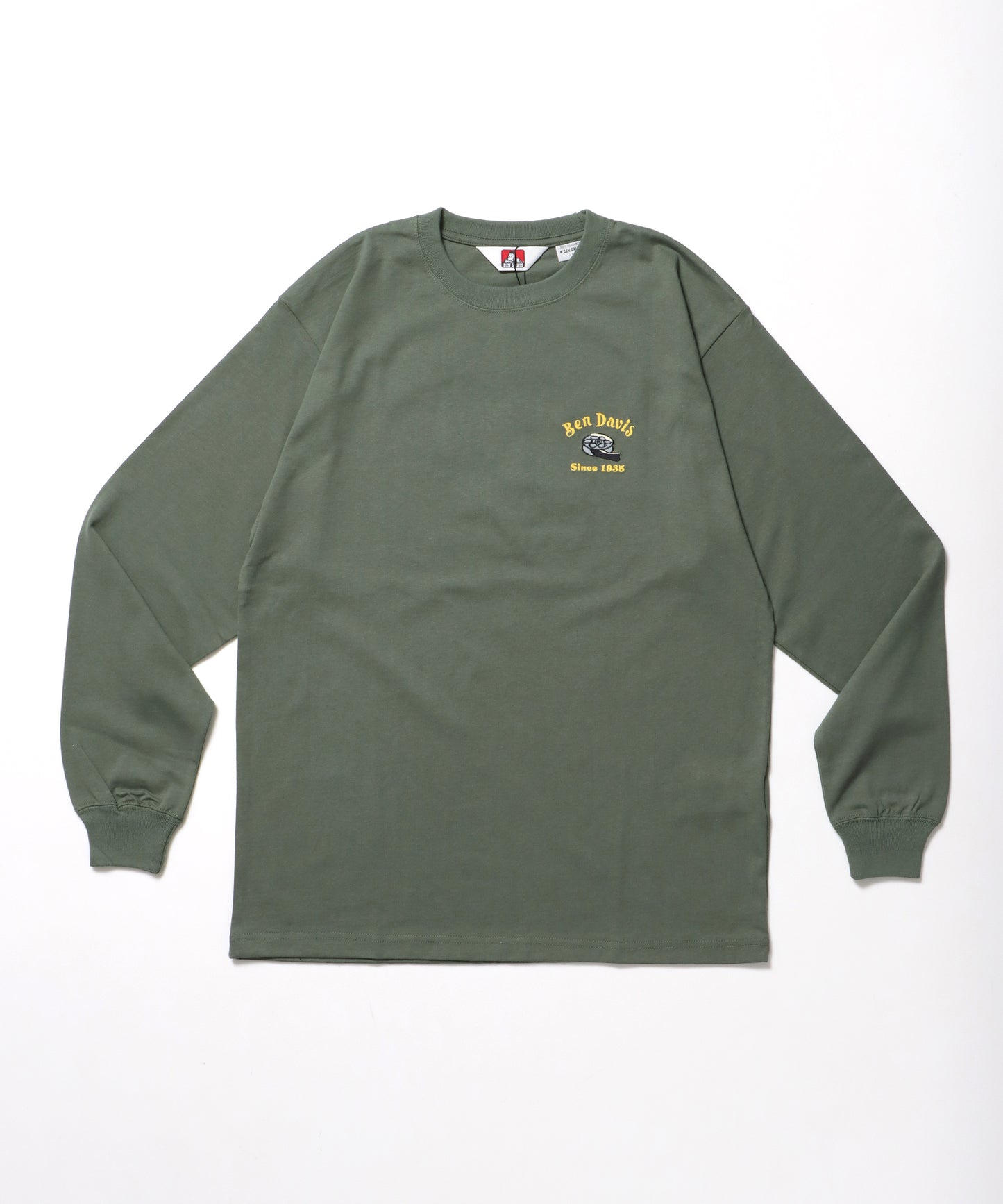 THEATER EMBRO L/S TEE[REG] / ロンT 長袖 ワンポイント レギュラーサイズ 刺繍 グリーン