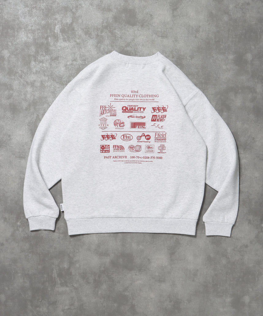 ヘビーウエイトバックダイナーロゴスウェット / 裏起毛 スウェット クルーネック ワンポイント プリント 柄80