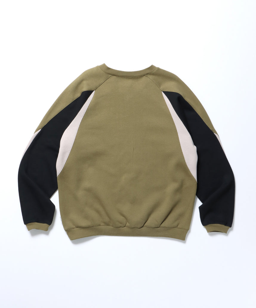 RUNNERS SWEATSHIRT / ドローコード シティガール シティボーイ ブロークコア ゲームシャツ 裏起毛 カーキ