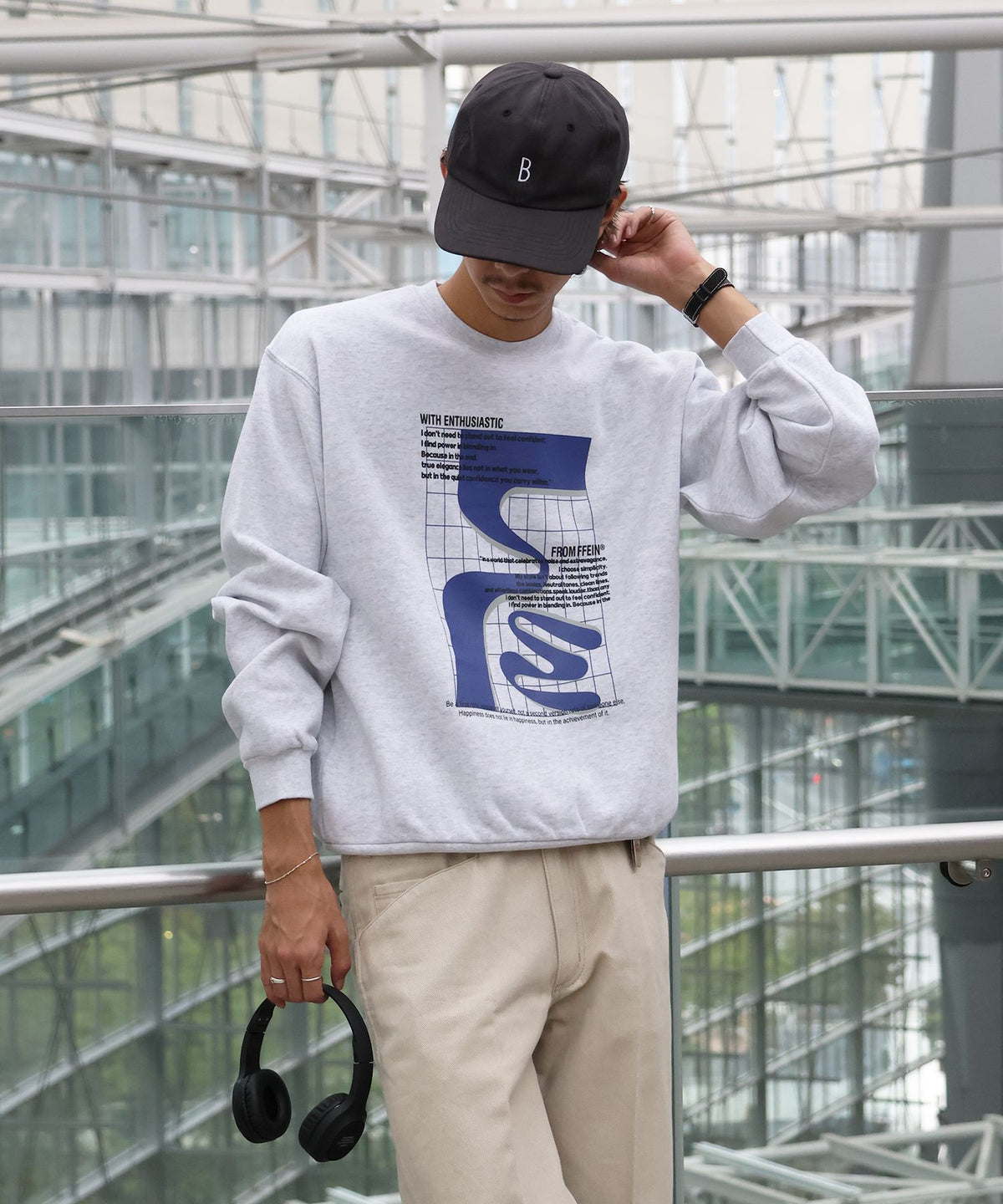 モデル：H178 Size:L：アッシュグレー