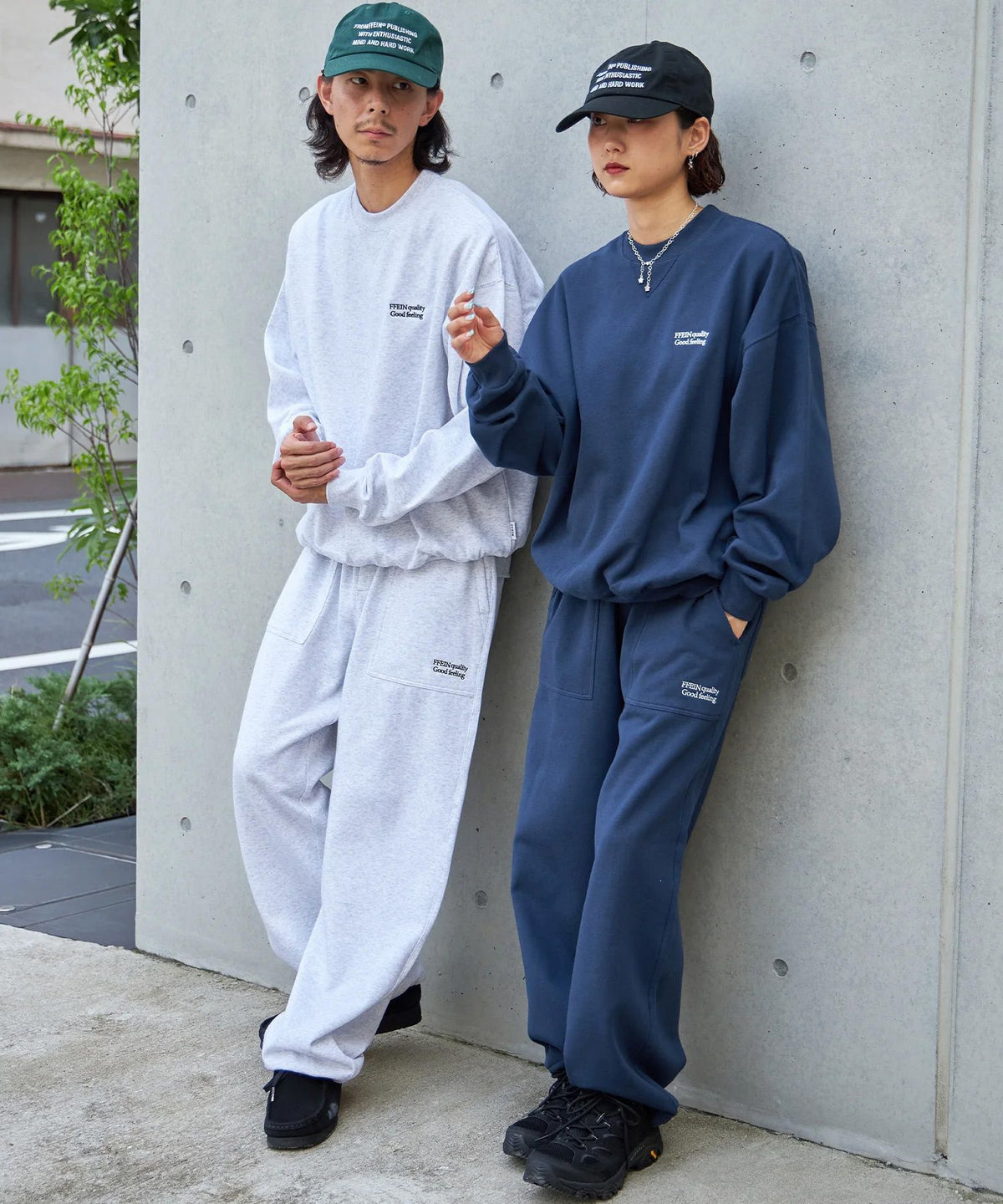 モデル：H175 Size:L:アッシュグレー H163 Size:M:ネイビー