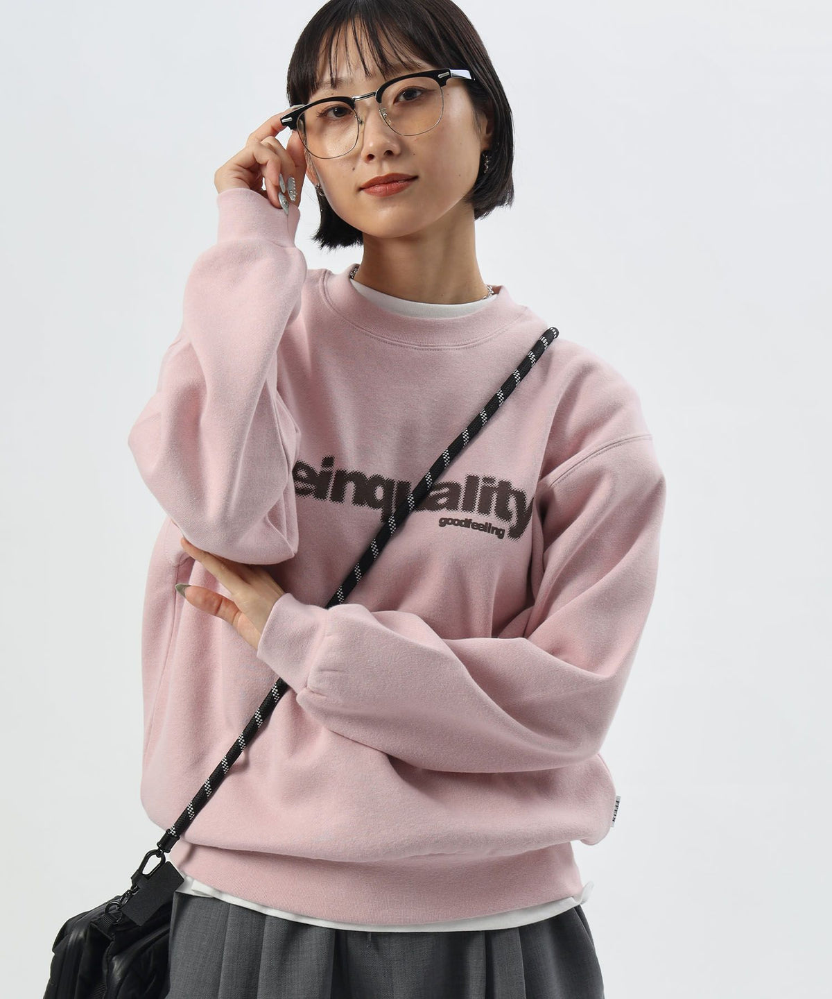 モデル：H163 Size:M　ペールピンク