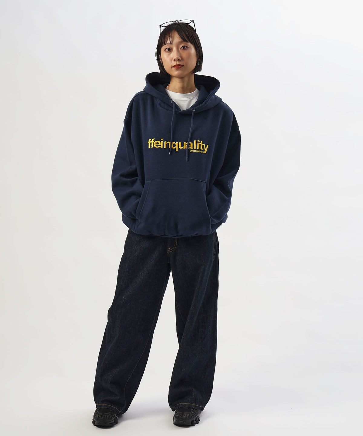 モデル：H163 Size:M　ネイビー