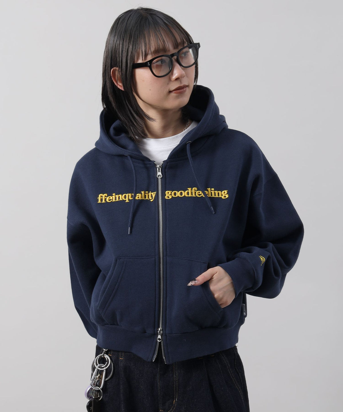 モデル：H163Size:F　ネイビー