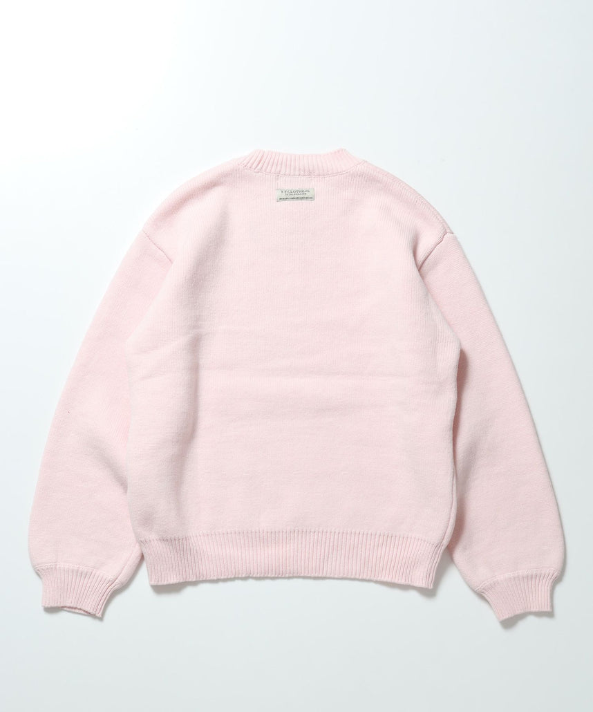 ソフトタッチボリュームスリーブクルーネックニット / ニット クルーネック ピスネーム 長袖 ユニセックス
