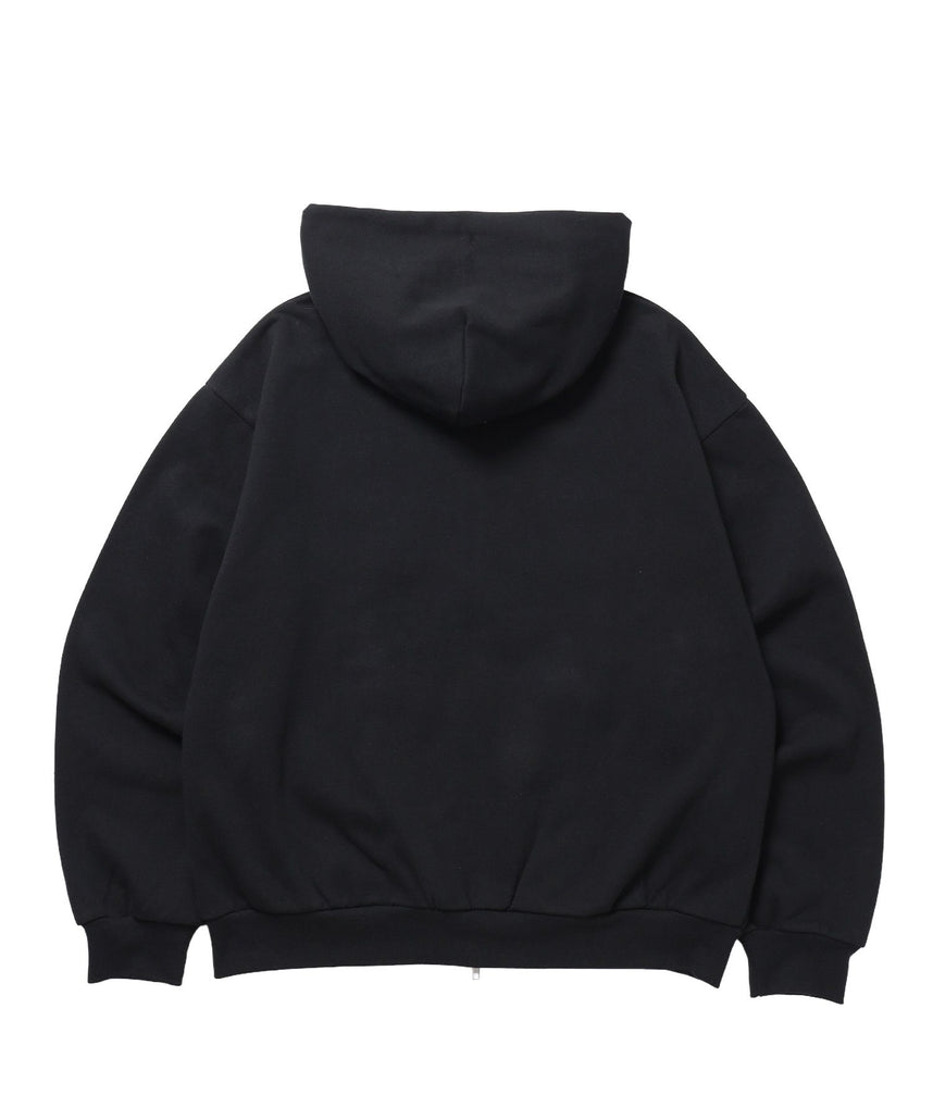 レースロゴジップパーカー / sqnzU oval lace logo zip p/k