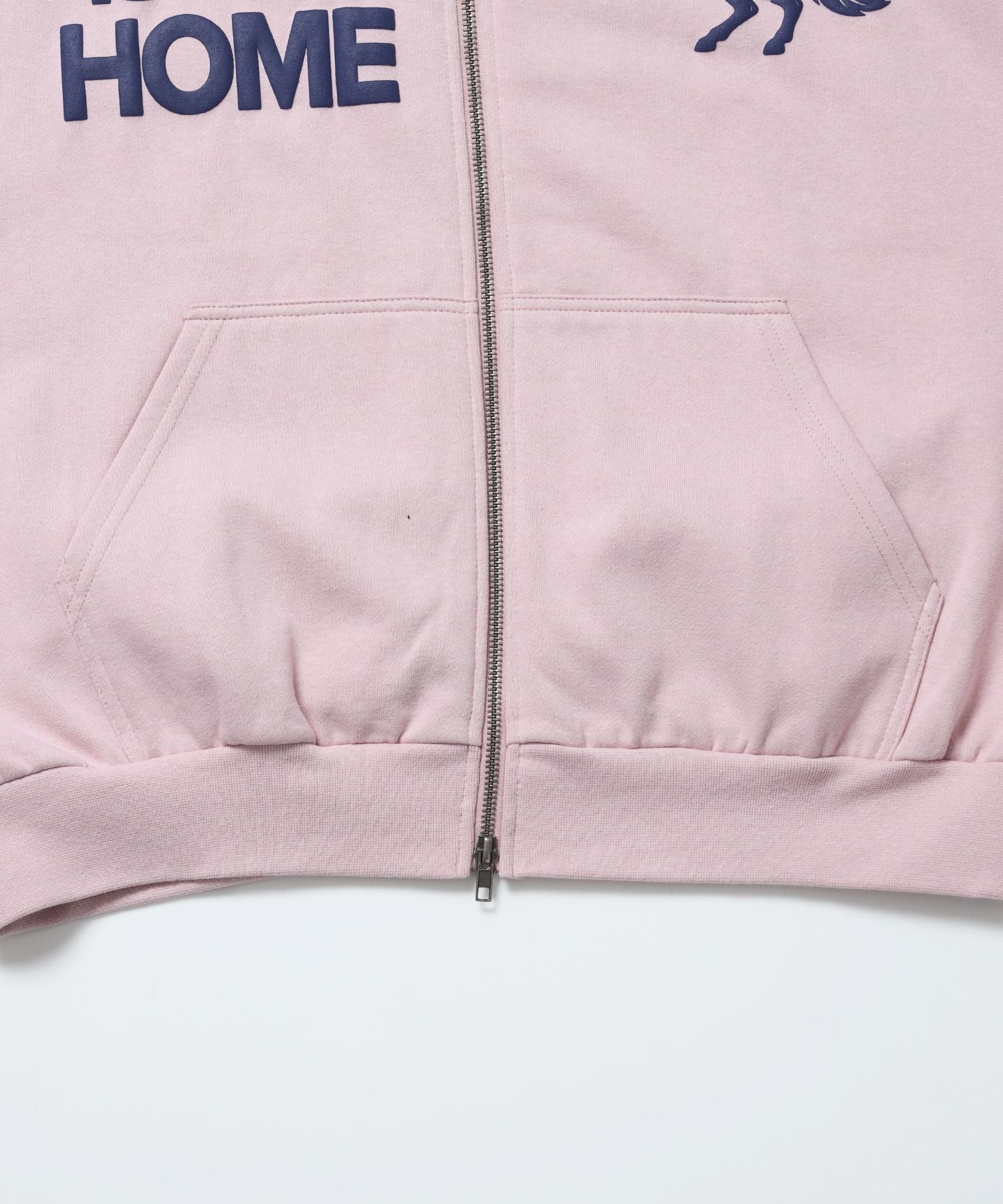 HOMEホースロゴプリントジップパーカー / sqnzU horse logo zip p/k