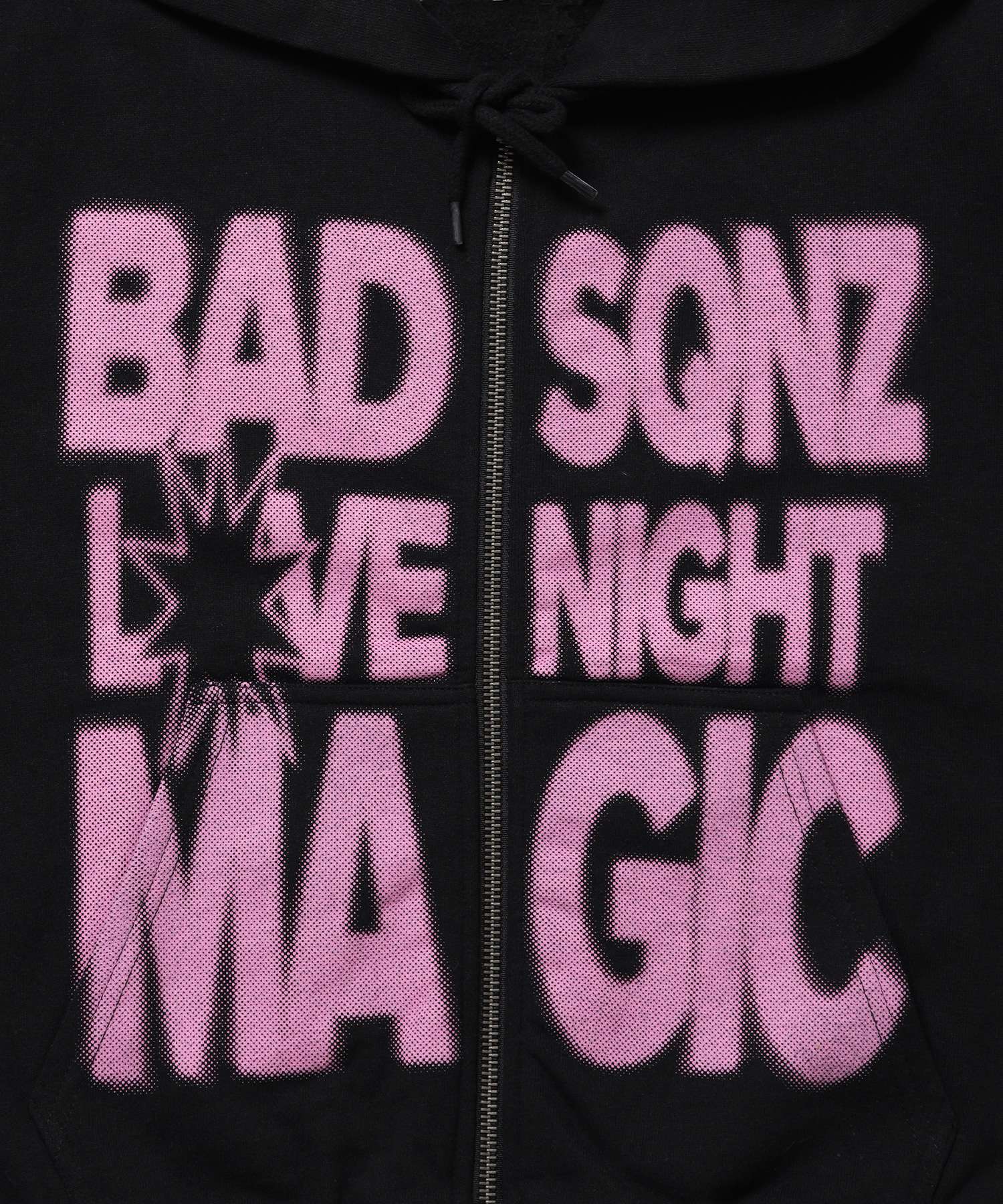 ぼかしビックロゴプリントジップパーカー /sqnzW big logo zip p/k