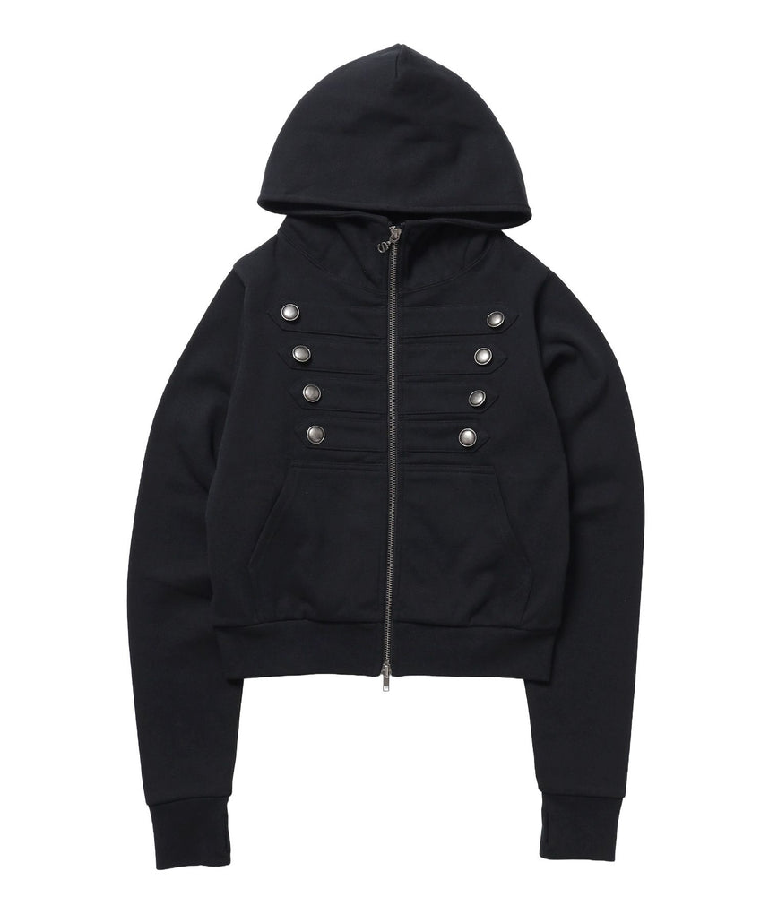 【SEQUENZ（シークエンズ）】※WEB限定 / ナポレオンハイネックジップパーカー / sqnzW napoleon fit zip p/k ブラック