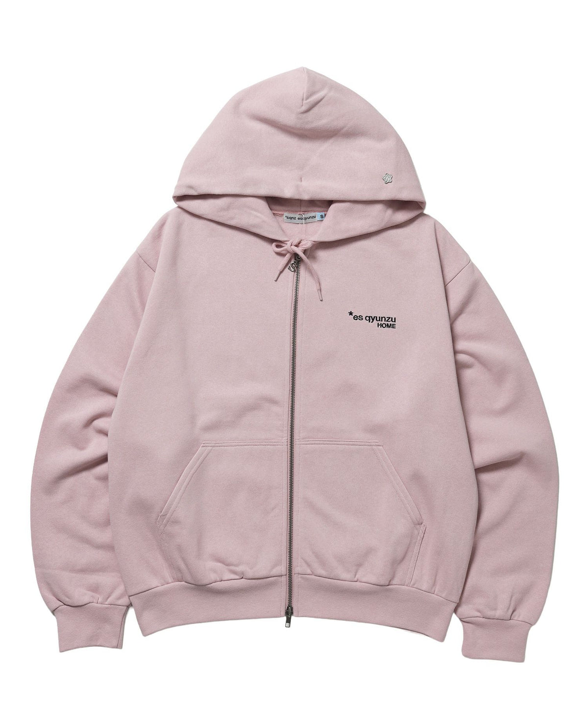 【SEQUENZ（シークエンズ）】※WEB限定 / es HOMEロゴ裏起毛ジップパーカー / sqnz logo zip p/k ピンク