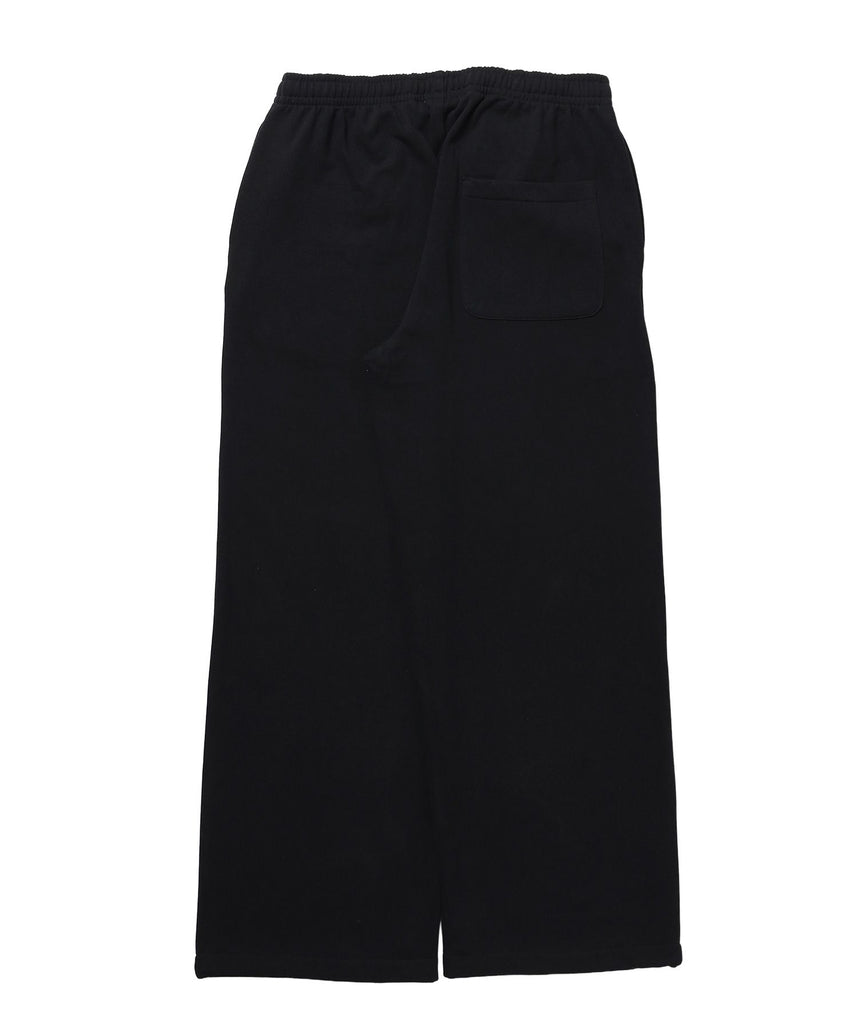 ※WEB限定 / es HOMEロゴ裏起毛スウェットパンツ / sqnzU basic logo sweat pants ブラック