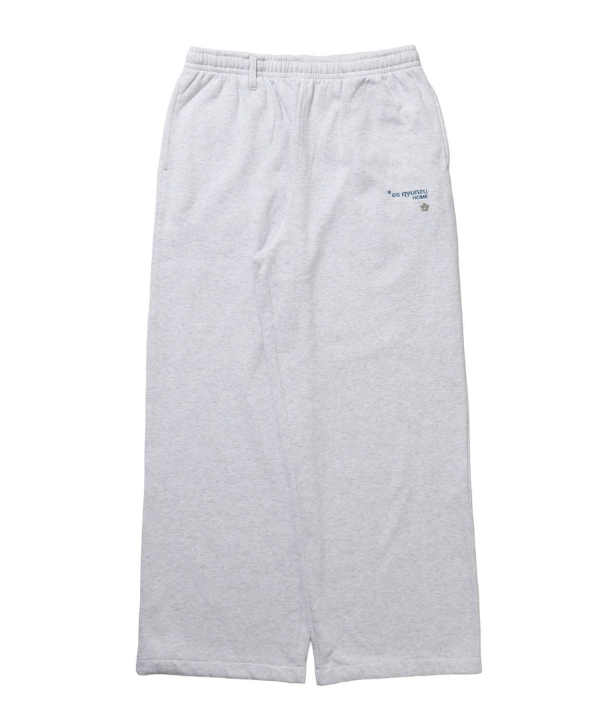 【SEQUENZ（シークエンズ）】※WEB限定 / es HOMEロゴ裏起毛スウェットパンツ / sqnz logo sweat pants アッシュグレー
