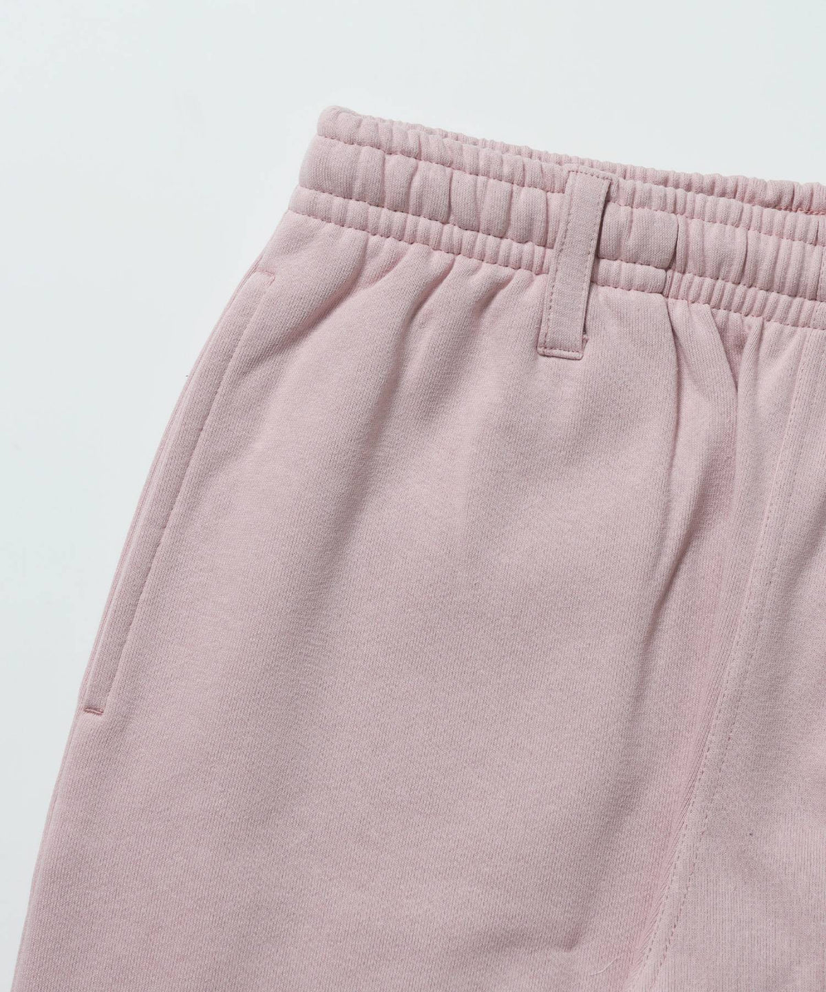 ※WEB限定 / es HOMEロゴ裏起毛スウェットパンツ / sqnzU basic logo sweat pants ピンク