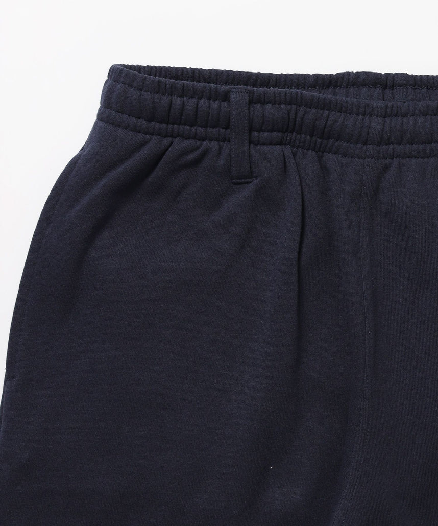 ※WEB限定 / es HOMEロゴ裏起毛スウェットパンツ / sqnzU basic logo sweat pants ネイビー