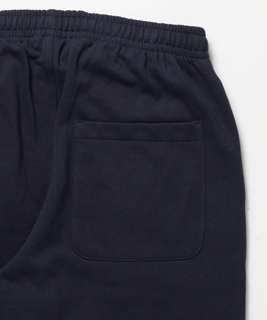 ※WEB限定 / es HOMEロゴ裏起毛スウェットパンツ / sqnzU basic logo sweat pants ネイビー