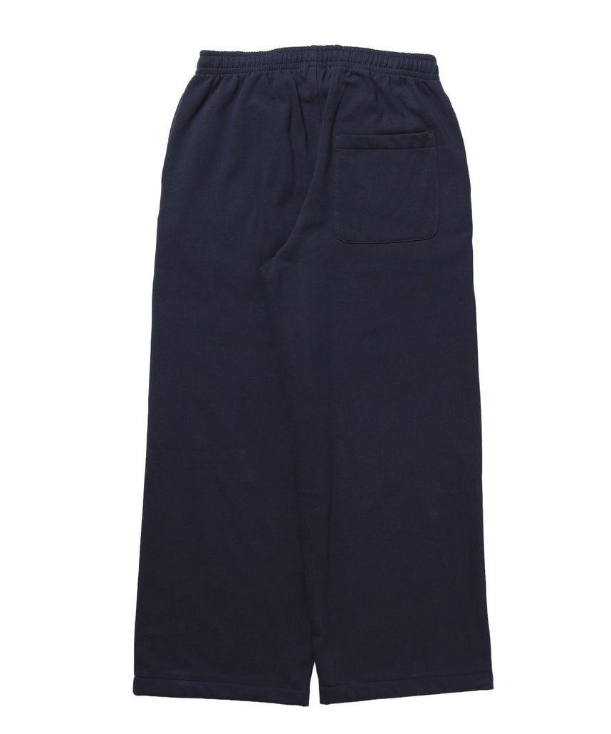 ※WEB限定 / es HOMEロゴ裏起毛スウェットパンツ / sqnzU basic logo sweat pants ネイビー