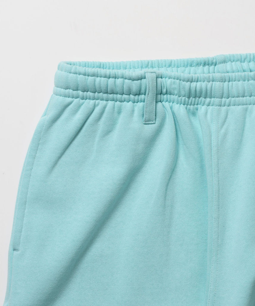 ※WEB限定 / es HOMEロゴ裏起毛スウェットパンツ / sqnzU basic logo sweat pants ターコイズブルー
