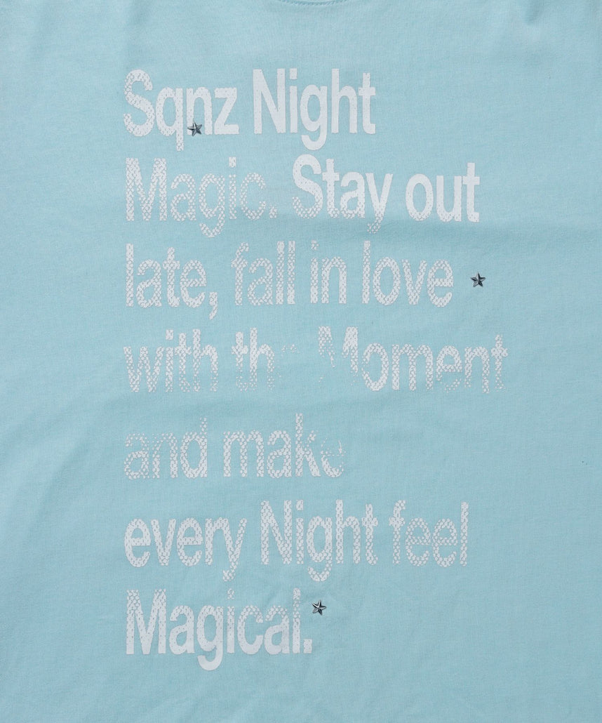 ぼかしプリントフェイクレイヤードロンT / sqnzU fake layered l/s tee