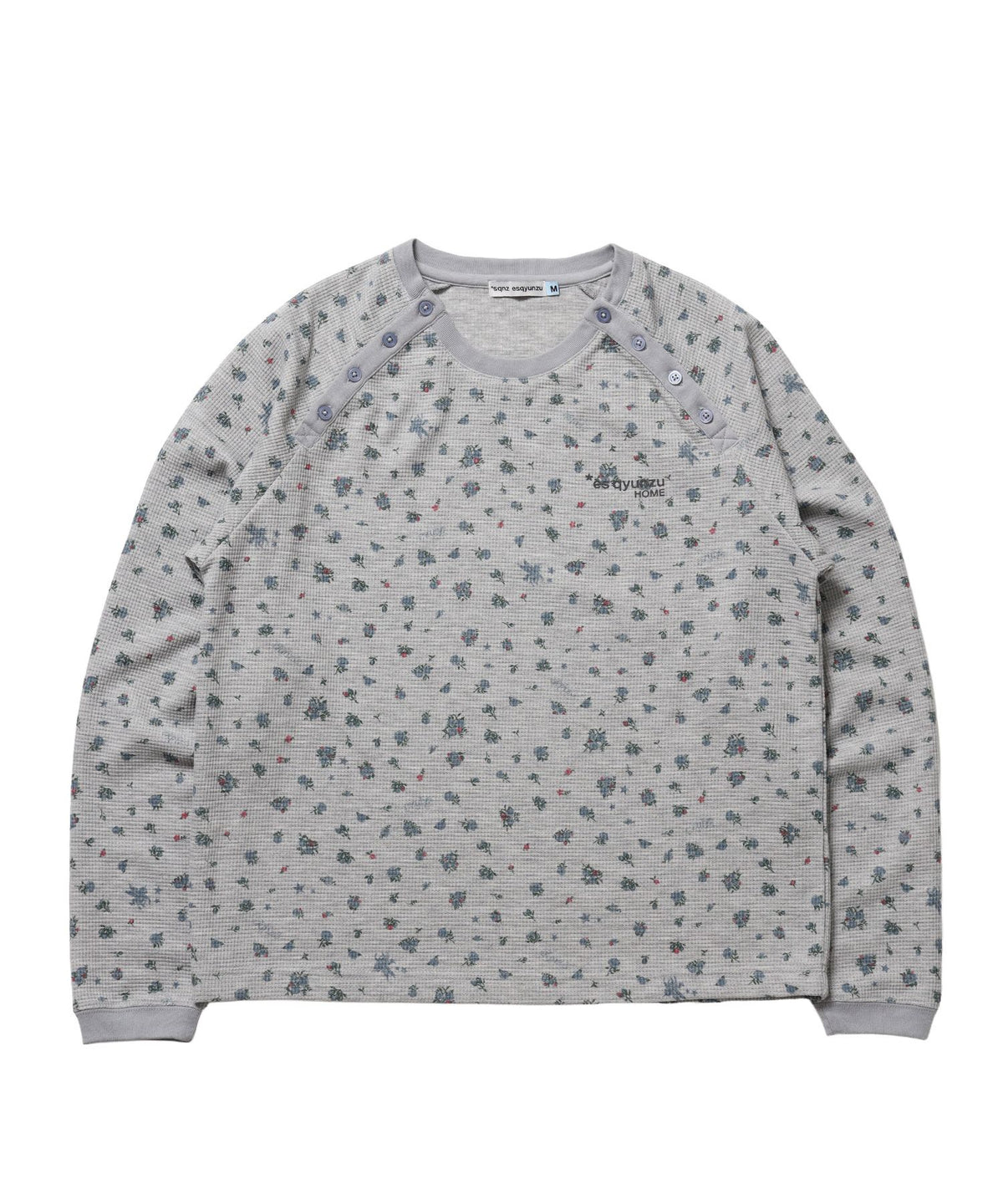 【SEQUENZ（シークエンズ）】※WEB限定 / ダブルヘンリーワッフルロンT / sqnzU asetry neck thermal l/s tee 柄82