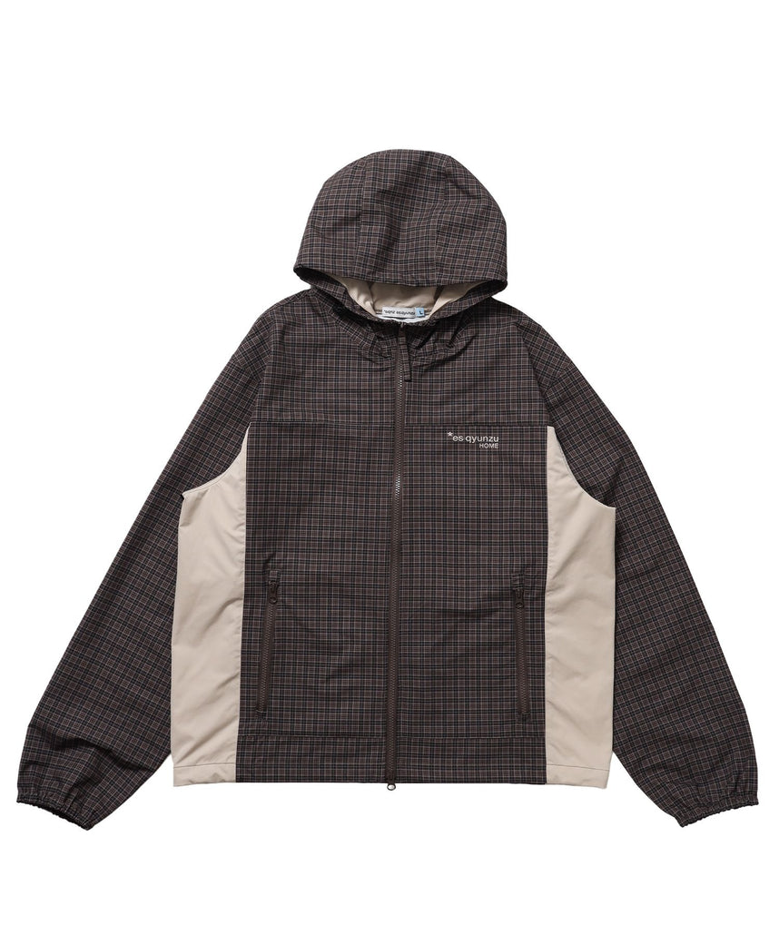 【SEQUENZ（シークエンズ）】※WEB限定 / es HOME総柄ウインドジャケット / sqnzU assortment windbreaker ブラウン