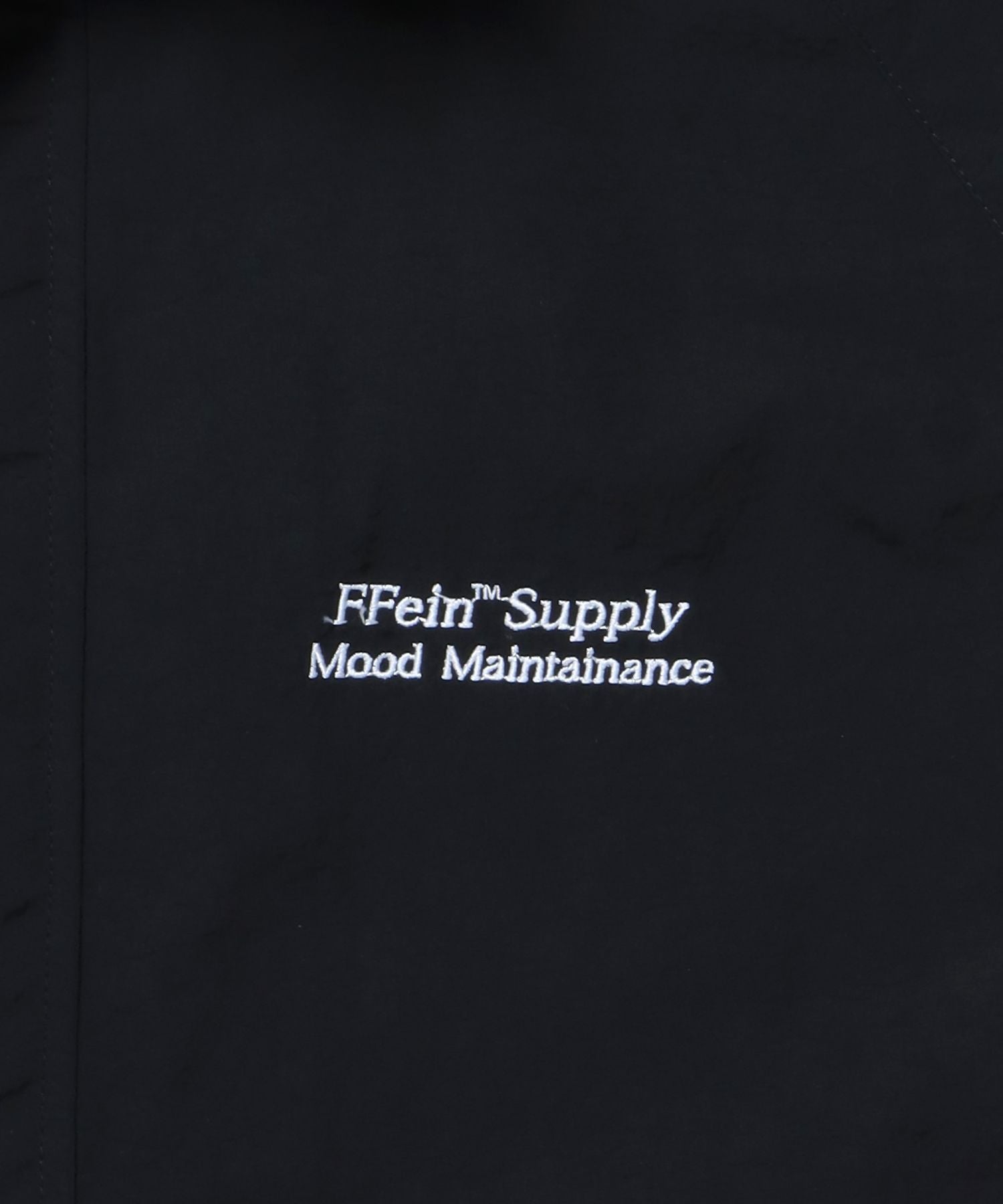 【撥水加工】FFEIN(フェイン)2WAY フード収納ナイロンブルゾン / ナイロン 2WAYアウター 撥水加工 ジャケット 刺繍 ユニセックス
