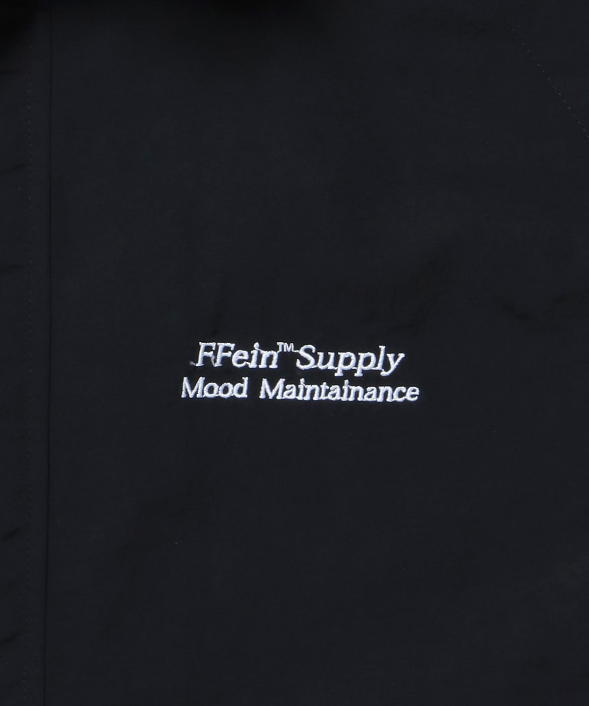 【撥水加工】FFEIN(フェイン)2WAY フード収納ナイロンブルゾン / ナイロン 2WAYアウター 撥水加工 ジャケット 刺繍 ユニセックス