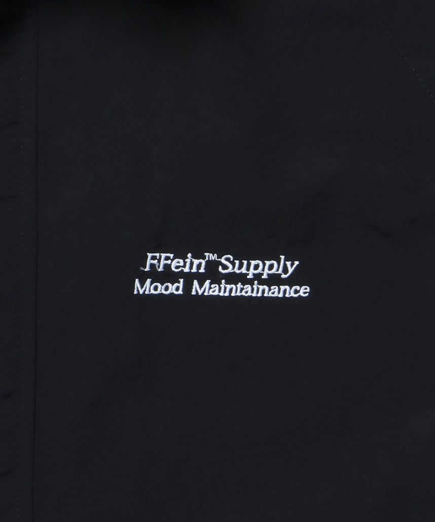 【撥水加工】FFEIN(フェイン)2WAY フード収納ナイロンブルゾン / ナイロン 2WAYアウター 撥水加工 ジャケット 刺繍 ユニセックス