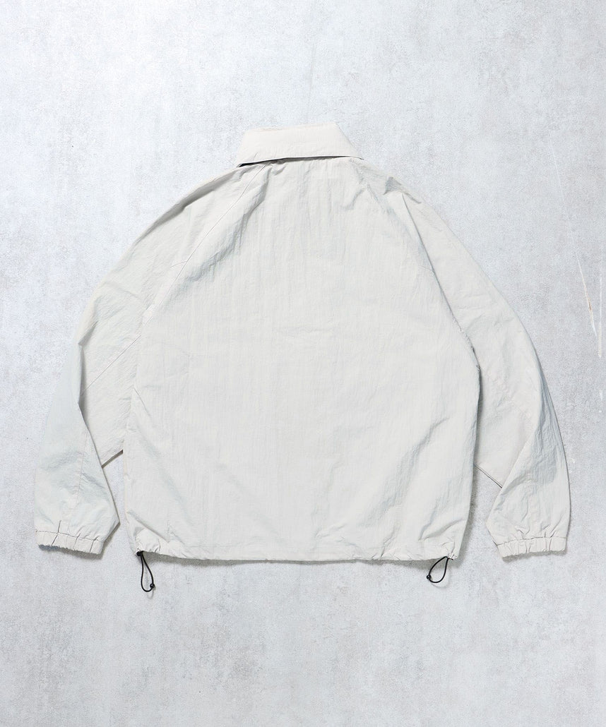 【撥水加工】FFEIN(フェイン)2WAY フード収納ナイロンブルゾン / ナイロン 2WAYアウター 撥水加工 ジャケット 刺繍 ユニセックス