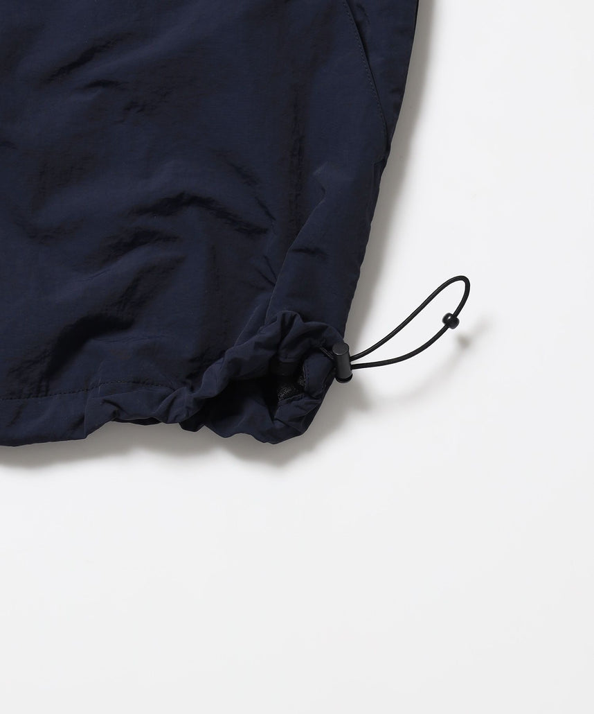 【撥水加工】FFEIN(フェイン)2WAY フード収納ナイロンブルゾン / ナイロン 2WAYアウター 撥水加工 ジャケット 刺繍 ユニセックス