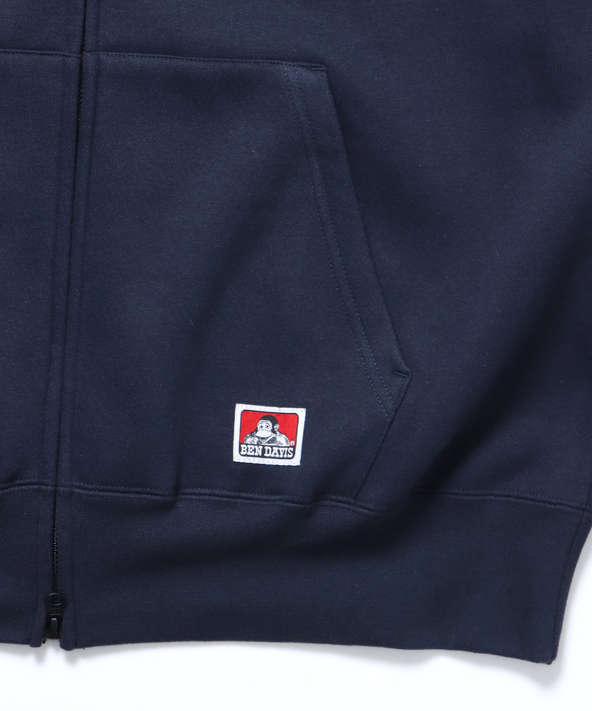 THOSE DAYS ZIP HOODIE / オーバーサイズ 裏起毛 パーカー ジップ フード ネイビー