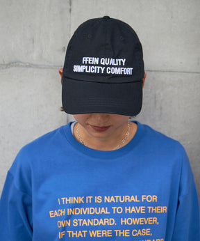 3D刺繍ロゴキャップ / 深めキャップ  ブラック