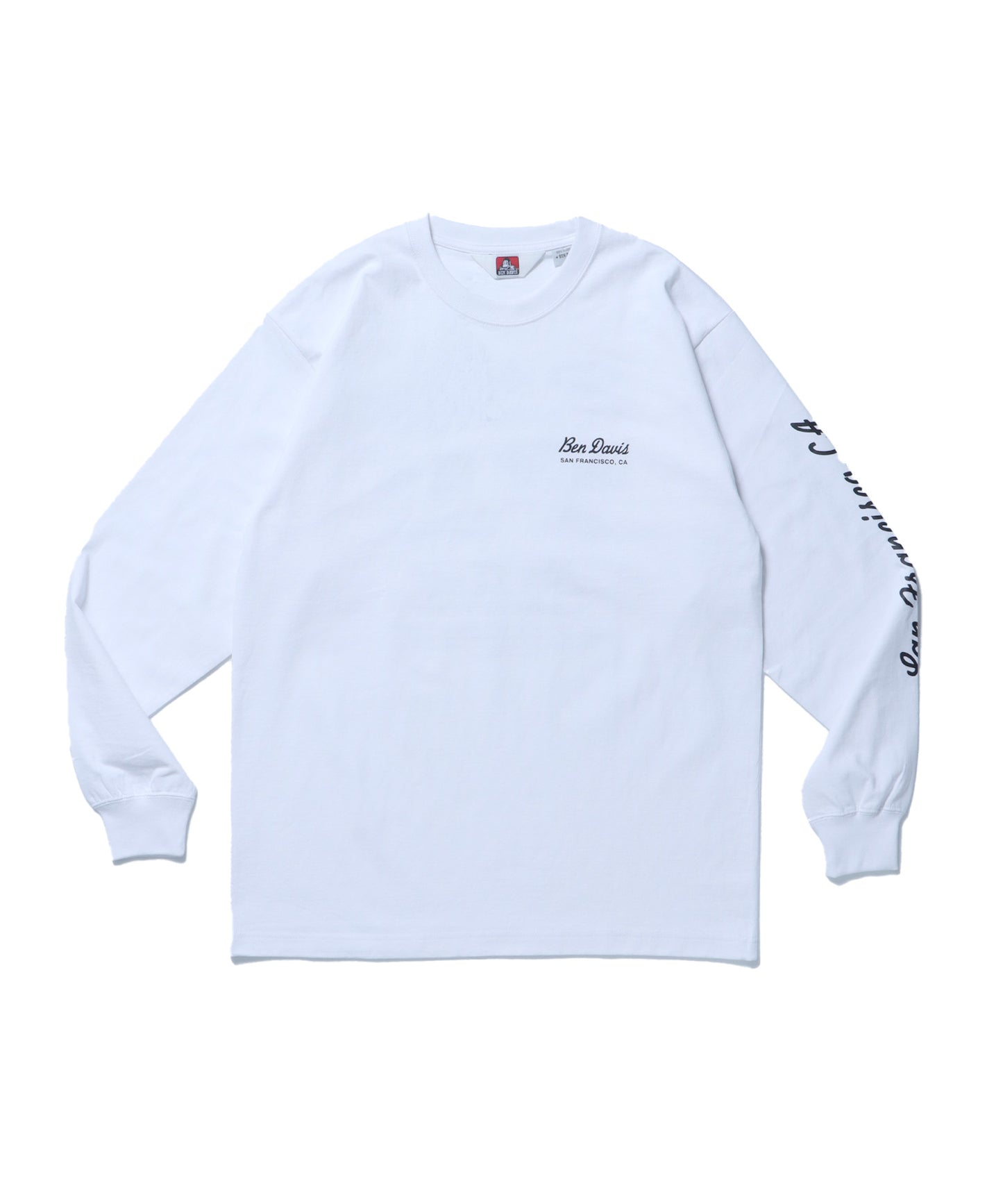 SPONSORED L/S TEE[REG] / ロンT 長袖 ワンポイント レギュラーサイズ ロゴ ホワイト