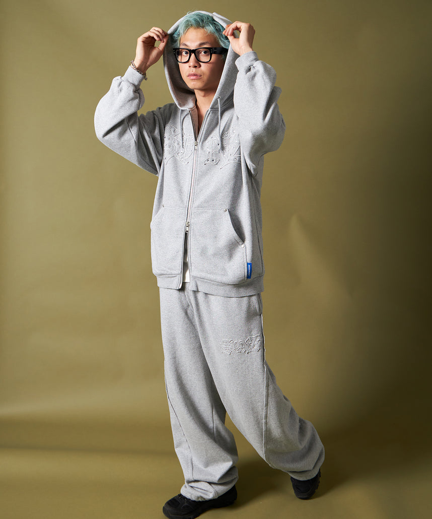 ねっしー様 SEQUENZ（シークエンズ）】APPLIQUE STONE FADE ZIP P/K