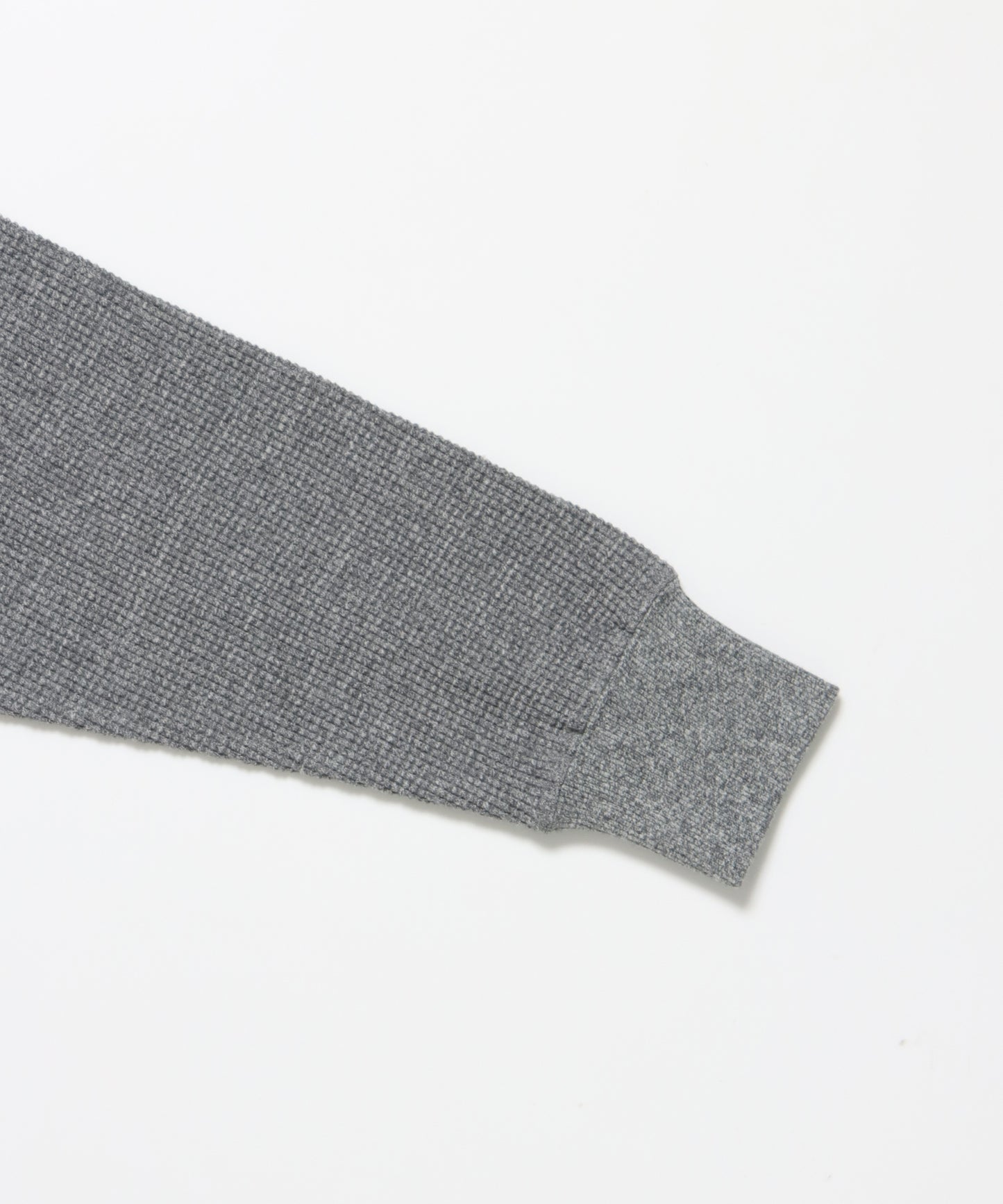 WAFFLE L/S HENLEY / ヘンリー ワッフル オーバーサイズ 長袖 レイヤード グレー