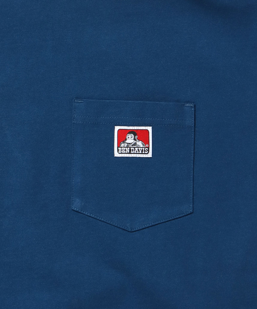 L/S POCKET TEE[REG] / ロンT 長袖 ワンポイント レギュラーサイズ ポケット ロイヤルブルー